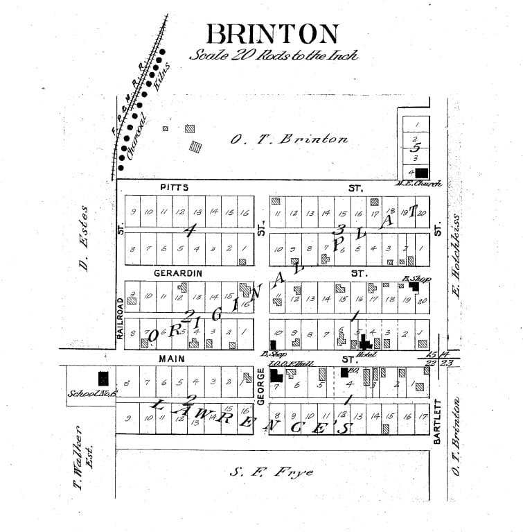 Brinton MI Plat Map