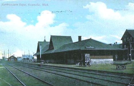 CNW Depot at Escanaba, MI