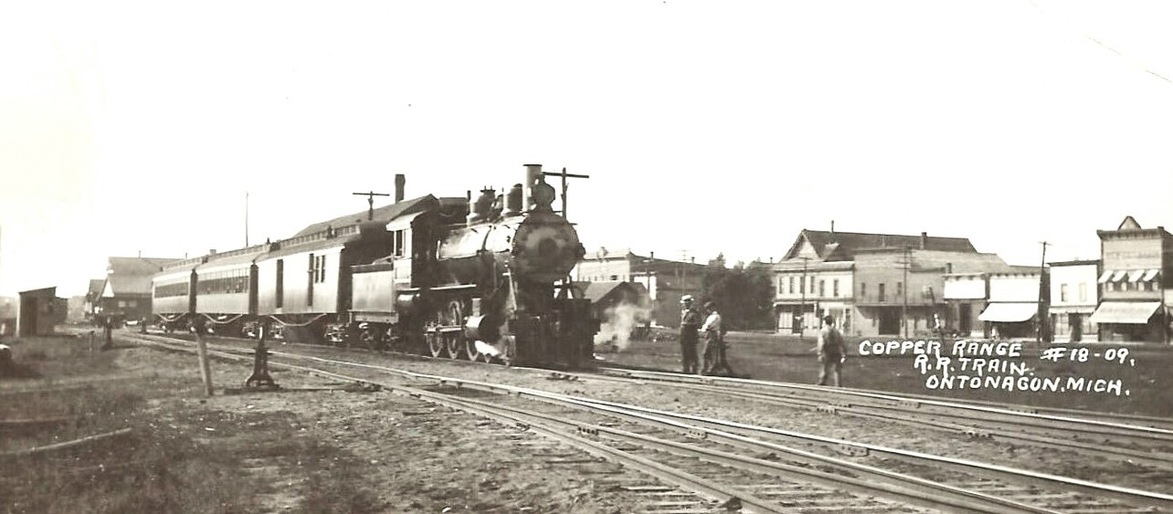 Copper Range Train in Ontonagon
