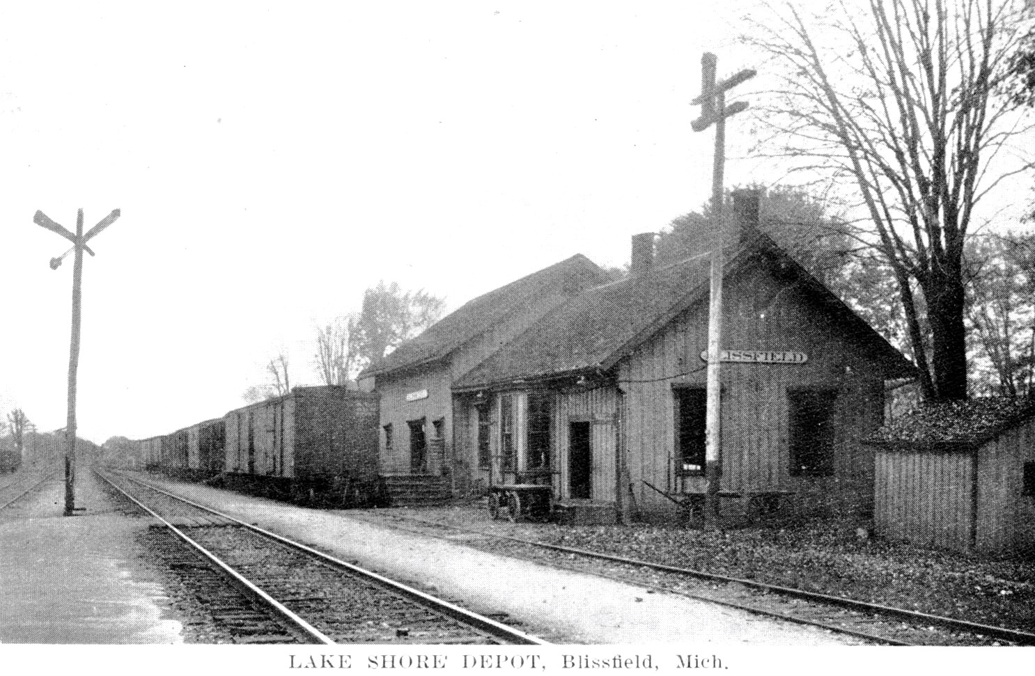 LS&MS Blissfield Depot in 1910