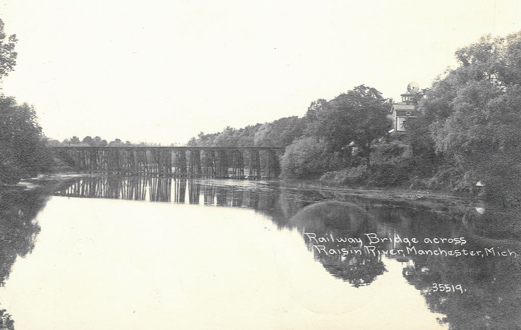 Trestle over Raisin River in Manchester