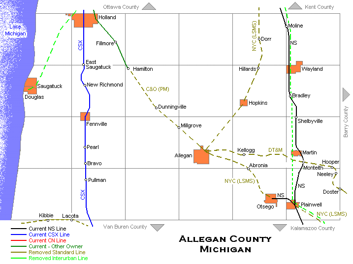 Allegan County Map