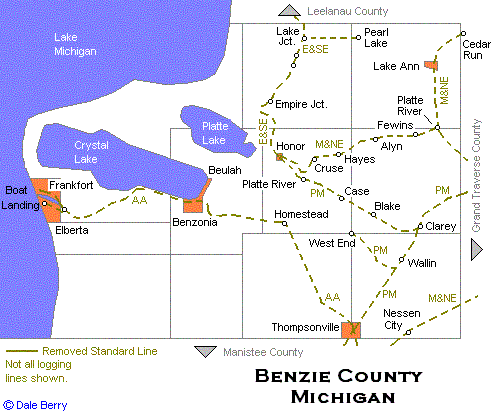 Benzie County Map