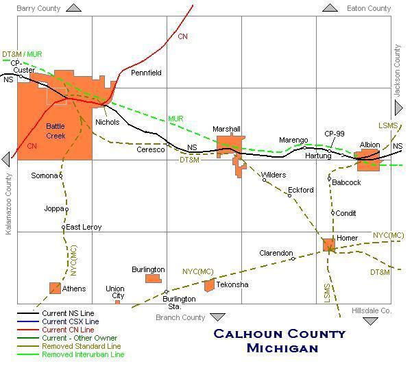 Calhoun County Map