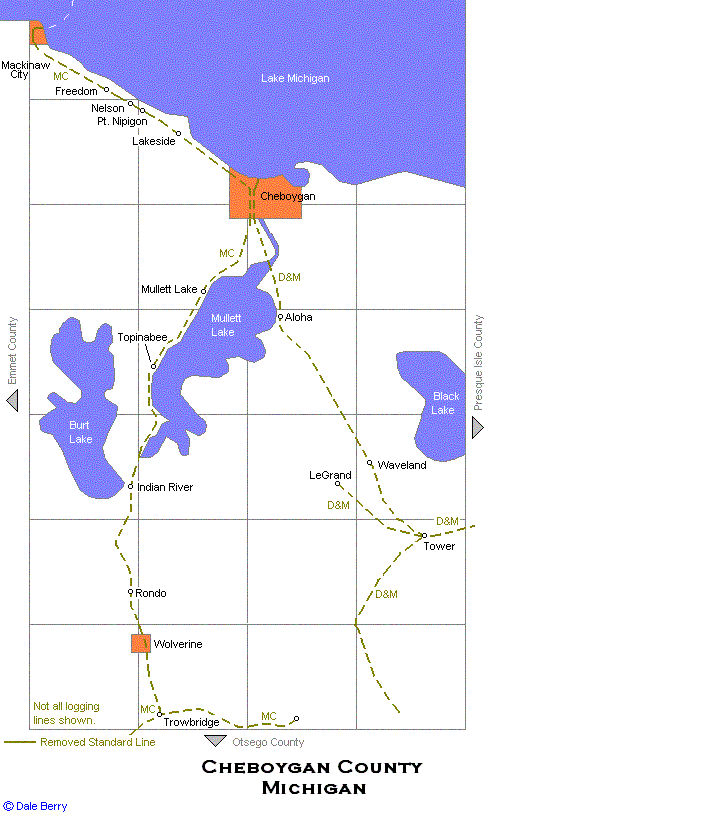 Cheboygan County Map
