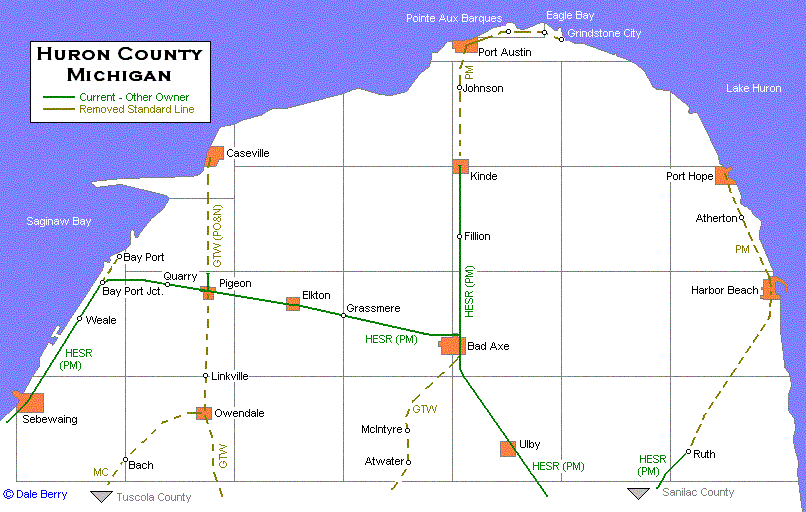 Huron County Map