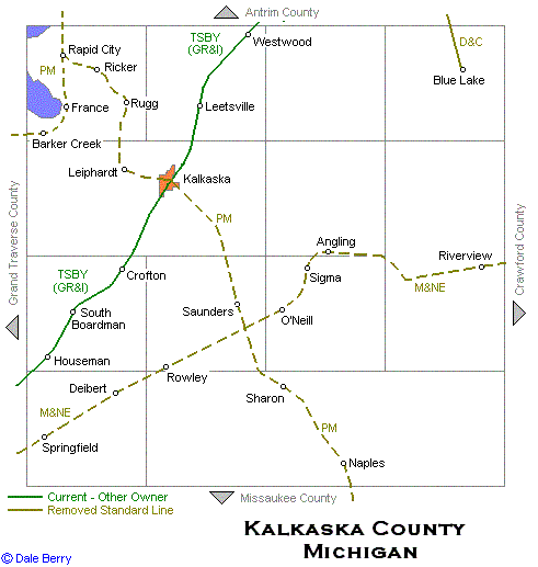 Kalkaska County Map