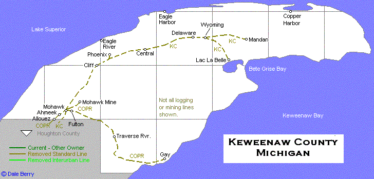 Keweenaw County Map