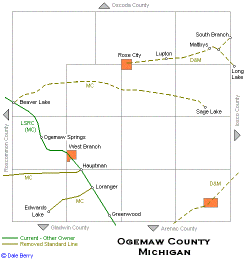Ogemaw County Map