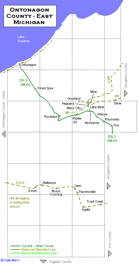 Ontonagon County Map