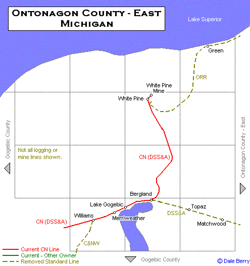 Ontonagon County Map