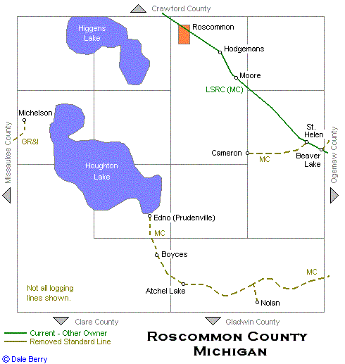 Roscommmon County Map