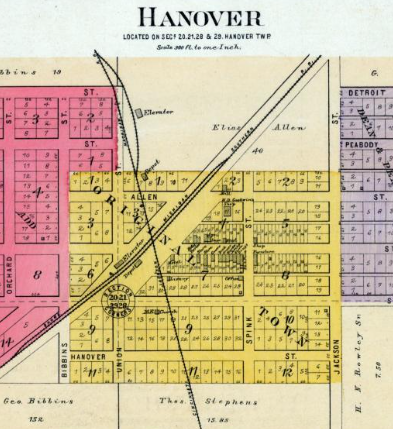 Hanover Map in 1894