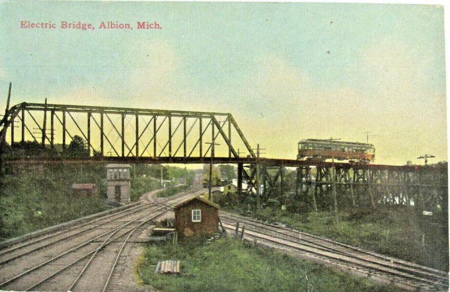 Interurban Crossing Over MC and NYC at Albion