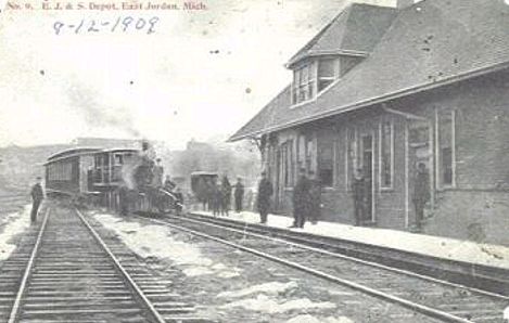 East Jordan Depot with train