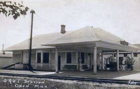 Oden, MI depot