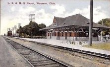 LSMS Depot a Wauseon OH in 1912