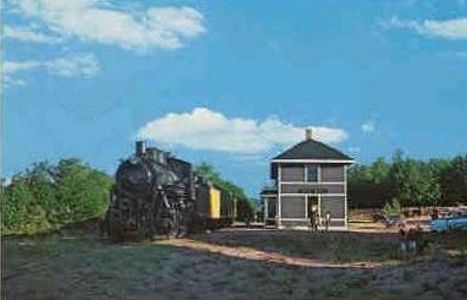 Big Bay MI Depot and train