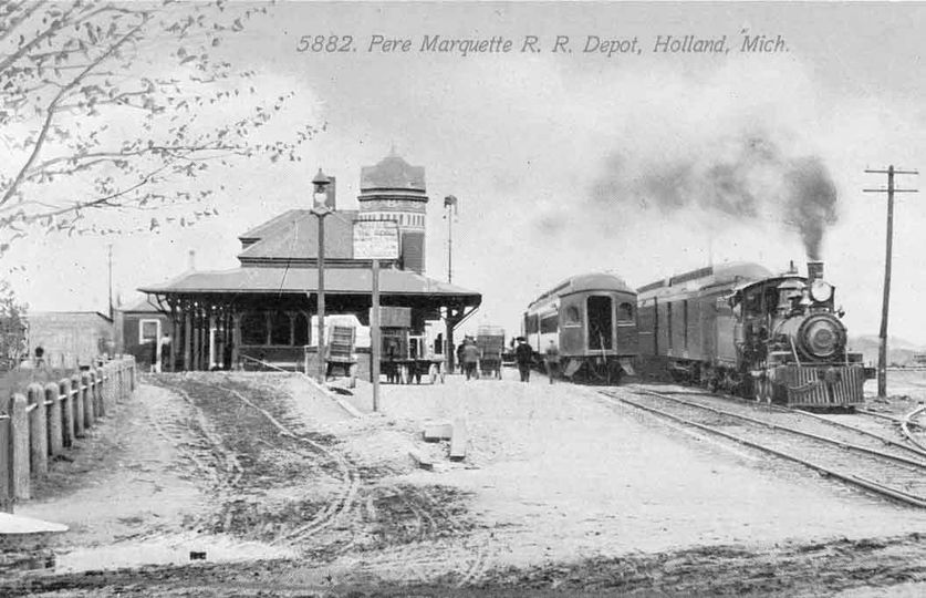 PM Holland Depot with Train