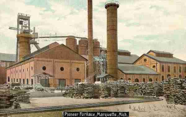 Marquette Pioneer Furnace in 1910