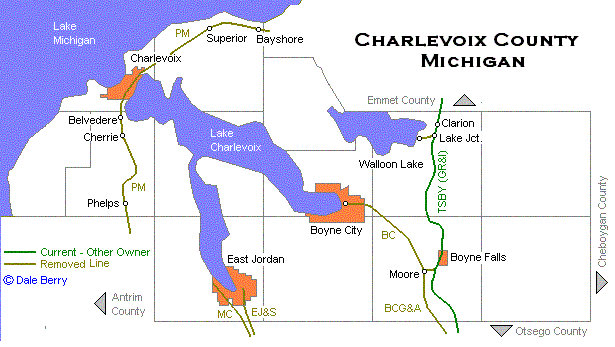 Charlevoix County Map