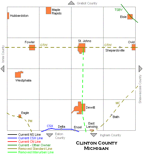 Clinton County Map