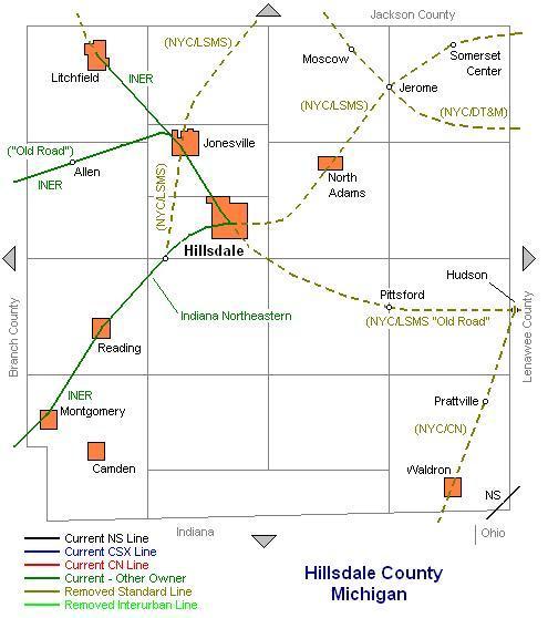 Hillsdale County Map