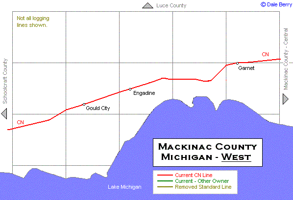 Mackinac County Map