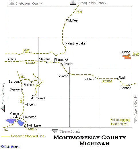 Montmorency County Map
