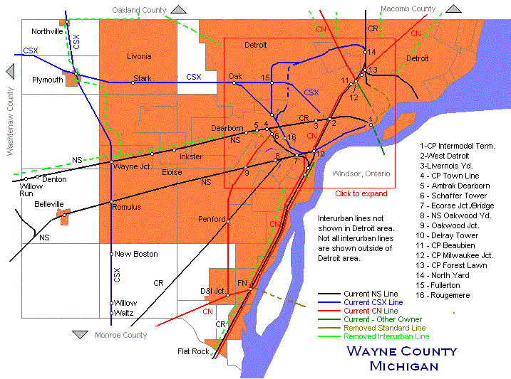 Wayne County Map