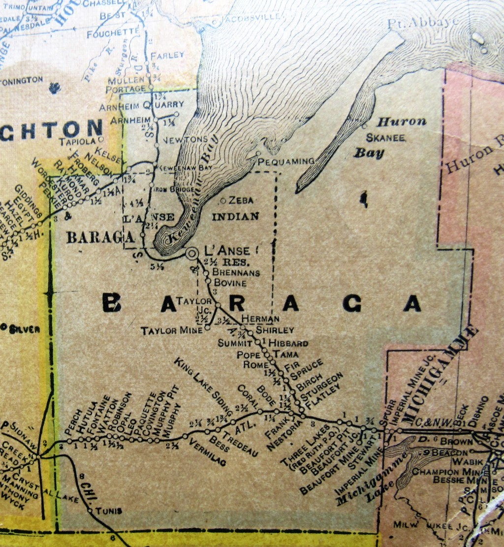 Baraga County Map